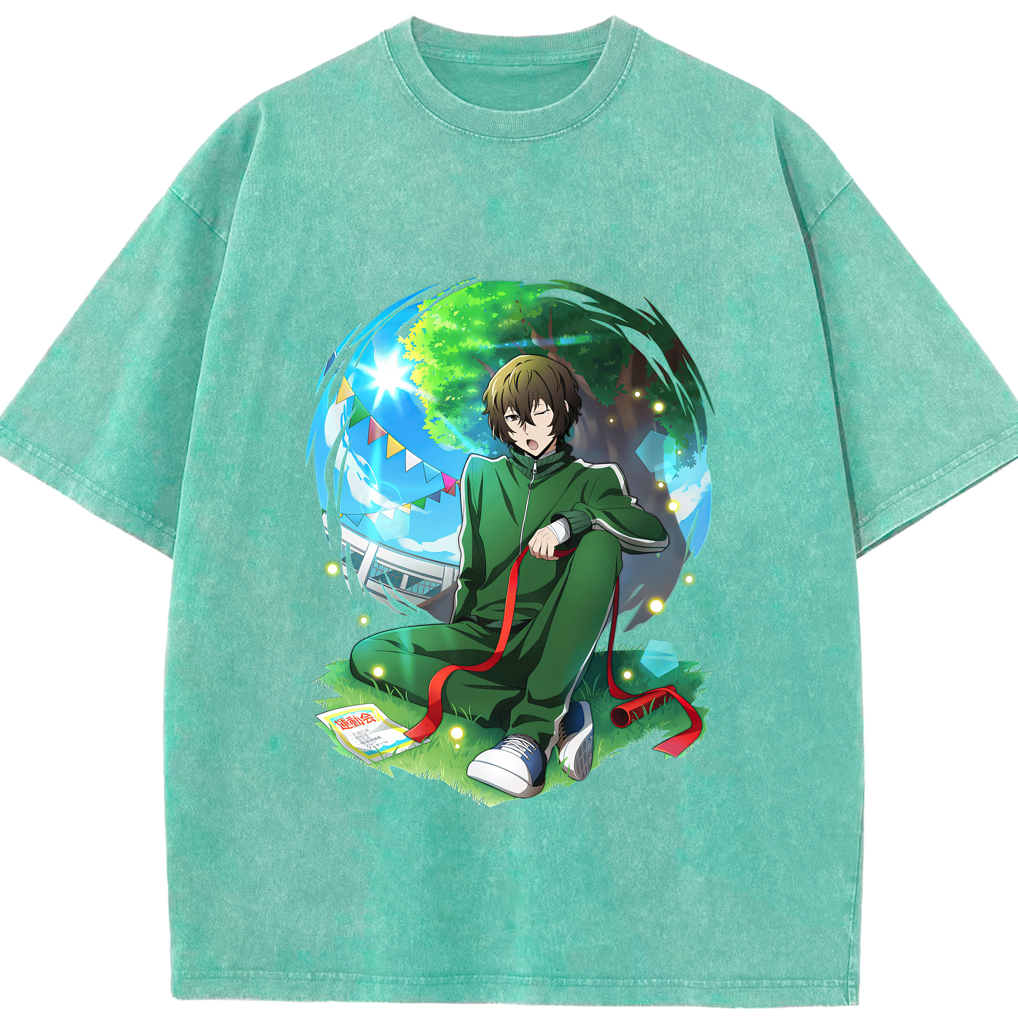 （画像用） 文豪ストレイドッグス Bungo Stray Dogs 綿100% ヴィンテージ風 半袖Tシャツ（フロントプリント）
